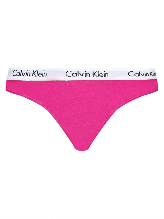 Calvin Klein Underwear Set 3 perechi de chiloți tanga 000QD3587E Negru