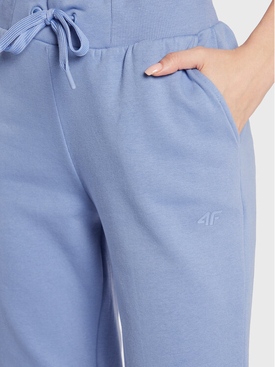 4F 4F Teplákové nohavice H4Z22-SPDD351 Modrá Regular Fit