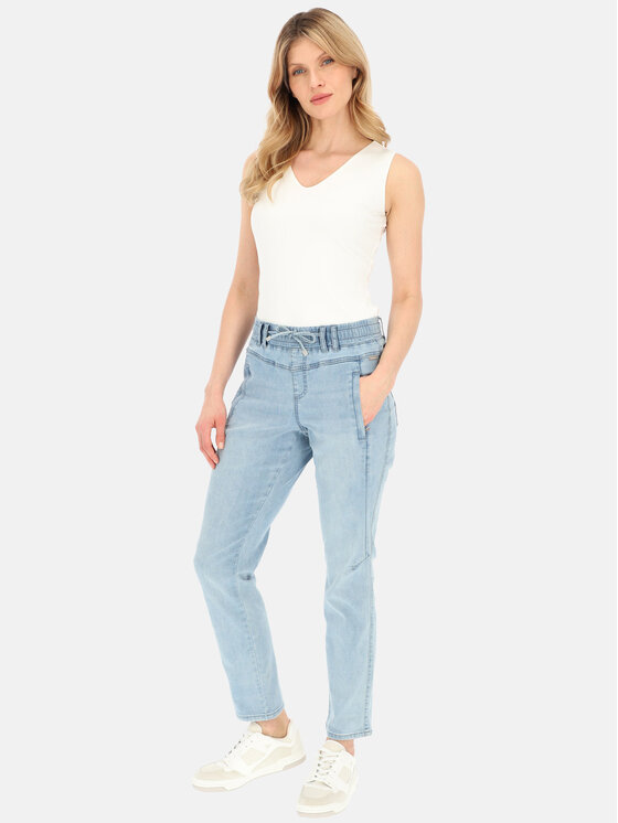Red Button Red Button Spodnie damskie Tessy Niebieski Relaxed Fit