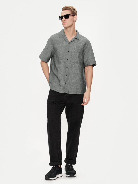 Calvin Klein Calvin Klein Koszula K10K109521 Szary Relaxed Fit