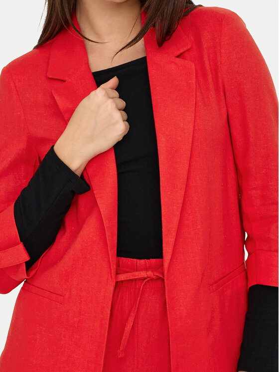 ONLY ONLY Zakó Caro 15312199 Piros Loose Fit