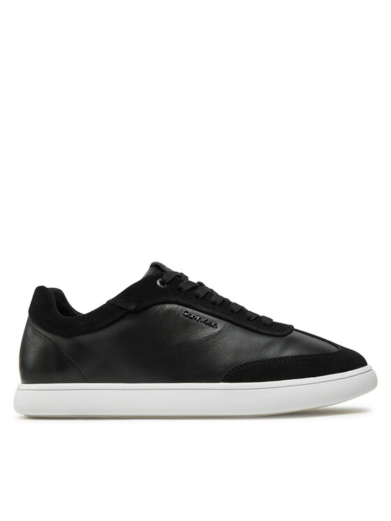 Calvin Klein Snīkeri Cupsole Lace Up - Lth Sue Mix HW0HW02435 Melns