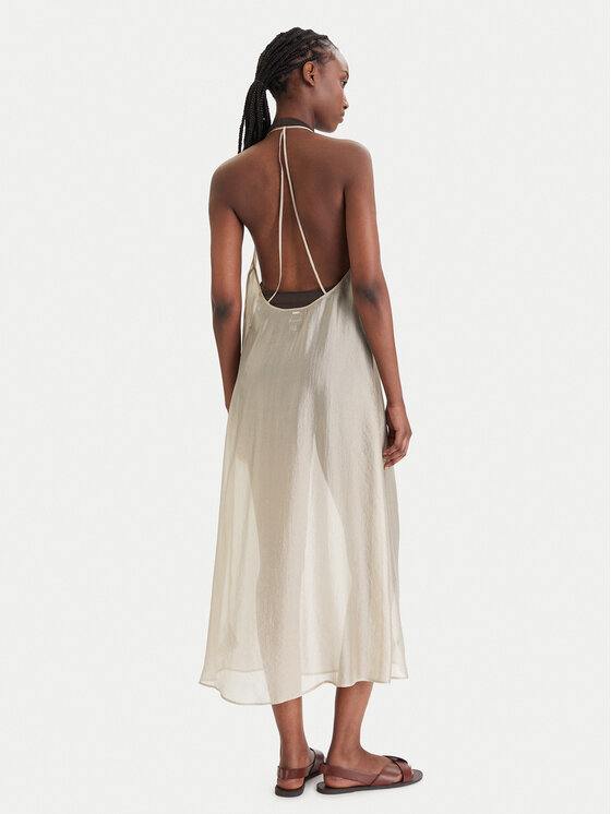 Calvin Klein Swimwear Calvin Klein Swimwear Haljina za plažu LV00Q61159 Smeđa Relaxed Fit