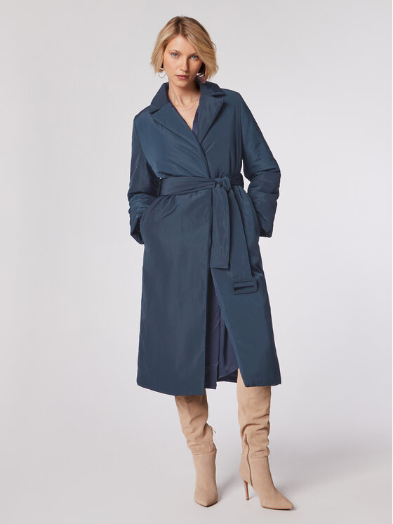 Simple Simple Cappotto invernale PLD515-01 Blu scuro Slim Fit