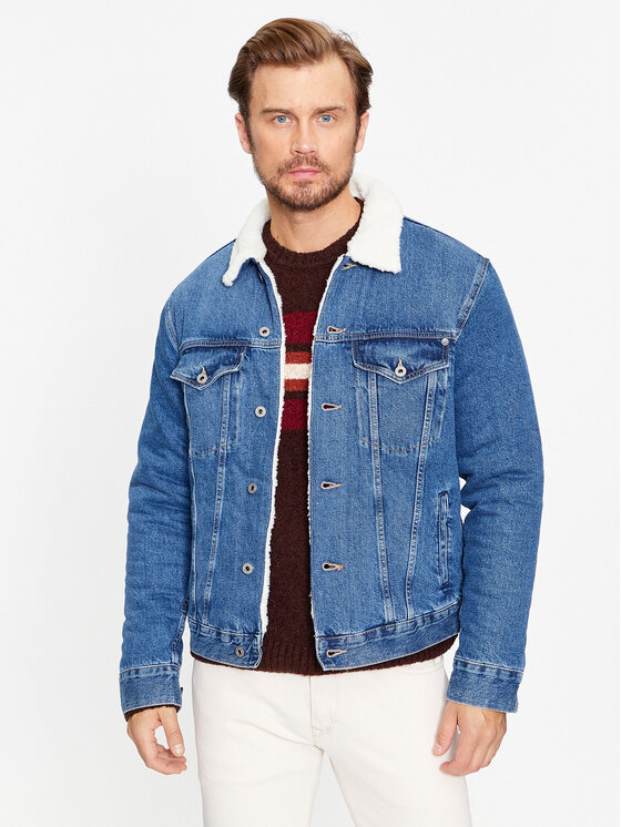 Pepe Jeans Pepe Jeans Džínsová bunda PM402628 Modrá Regular Fit