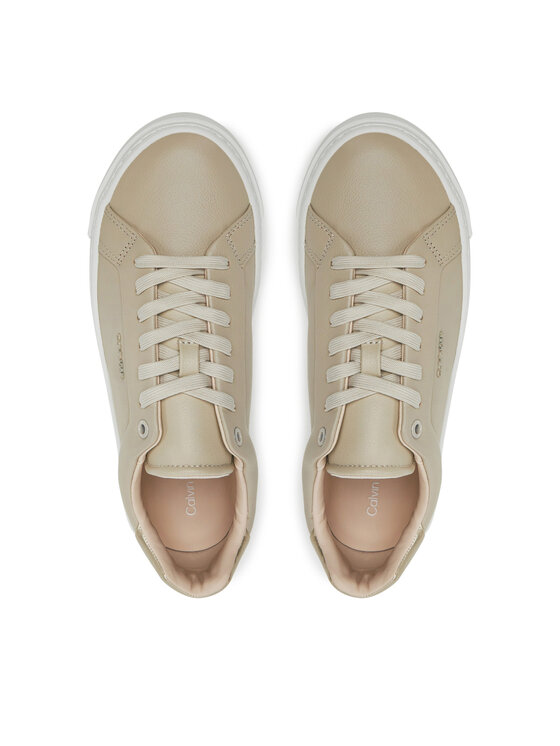Calvin Klein Calvin Klein Снікерcи Cupsole Lace Up W/Ml HW0HW02288 Écru