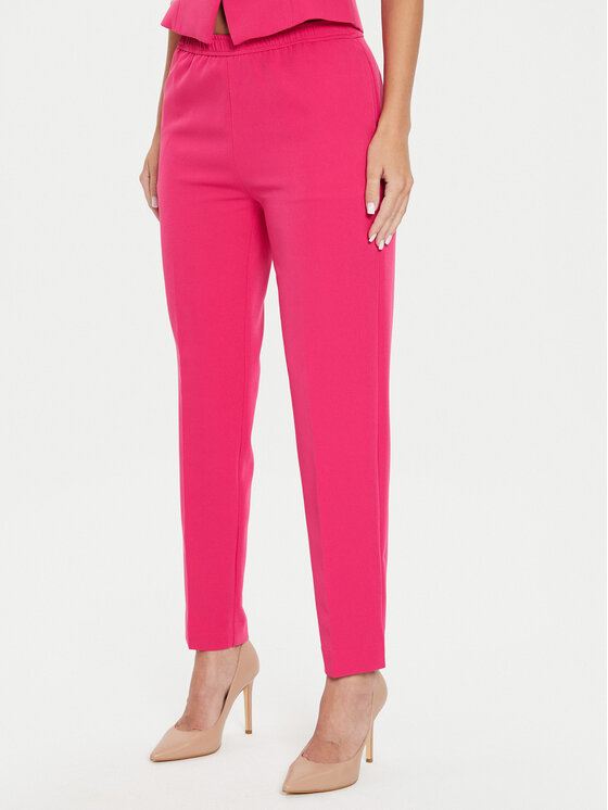 Guess Bavlnené nohavice W4YB52 WFWX2 Ružová Regular Fit