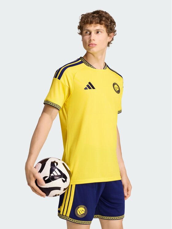 adidas adidas Koszulka techniczna 171969 Żółty Slim Fit
