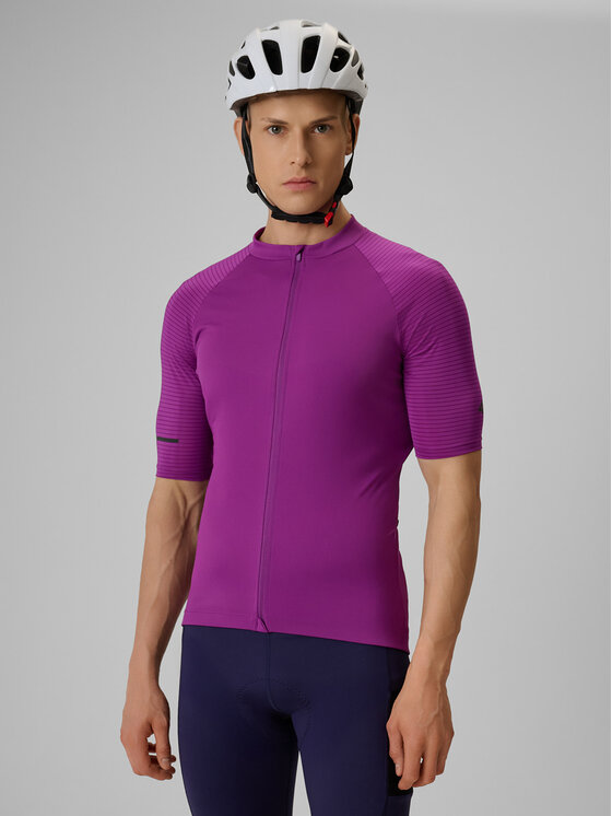 4F 4F Koszulka rowerowa ALTERNATIVE PATH Fioletowy Slim Fit