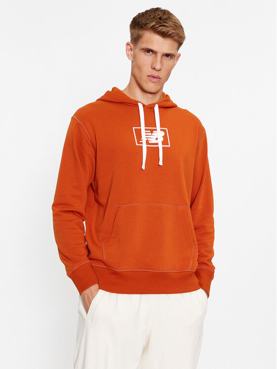 New Balance New Balance Hanorac NB Essentials Hoodie MT33508 Portocaliu Regular Fit