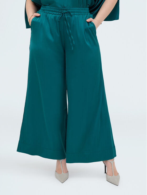 Fiorella Rubino Fiorella Rubino Pantaloni di tessuto P092L002354N015 Verde Over Fit