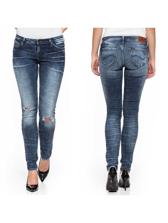 Lee Lee Jeansy TOXEY Niebieski Skinny Fit