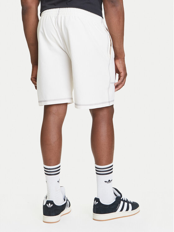 adidas adidas Pantaloni scurți sport Trefoil Essentials KA8541 Écru Loose Fit