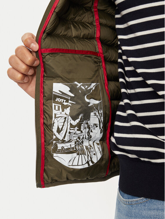 Jott Jott Vatovaná bunda Mat P000MDOW02 Zelená Slim Fit