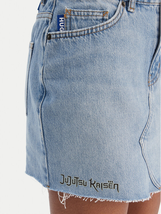 HUGO HUGO Spódnica jeansowa Gadele 50557549 Niebieski Regular Fit