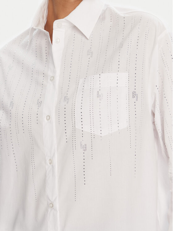 Liu Jo Liu Jo Πουκάμισο UF5240 T039A Λευκό Regular Fit