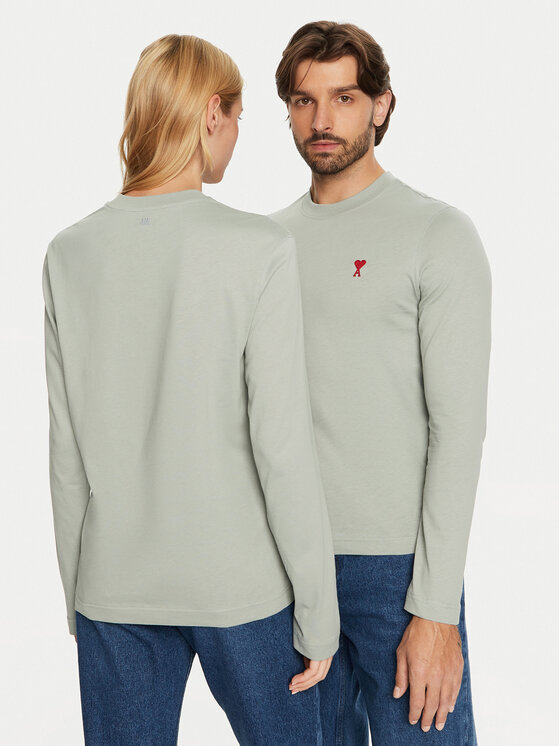 AMI Paris AMI Paris Longsleeve UTS235.724 Сірий Regular Fit