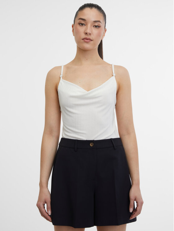 Orsay Orsay Bluzka 1000342044000__S Biały Regular Fit