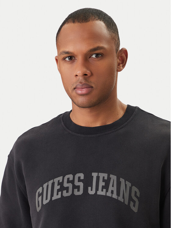 Guess Jeans Guess Jeans Sweatshirt M6GQA6 KCPR1 Schwarz Regular Fit