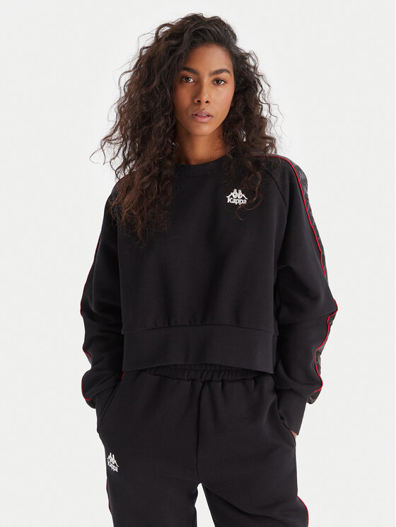 Kappa Kappa Sweatshirt Banda Marbella 311U1TW Schwarz Regular Fit