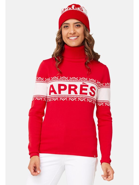 KRIMSON KLOVER KRIMSON KLOVER Sweter Apre Czerwony Regular Fit