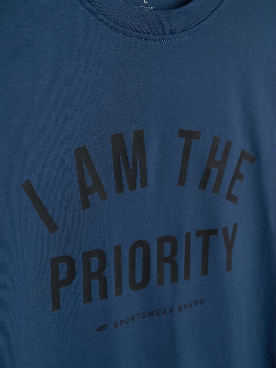4F 4F T-Shirt CITY FORM Granatowy Regular Fit