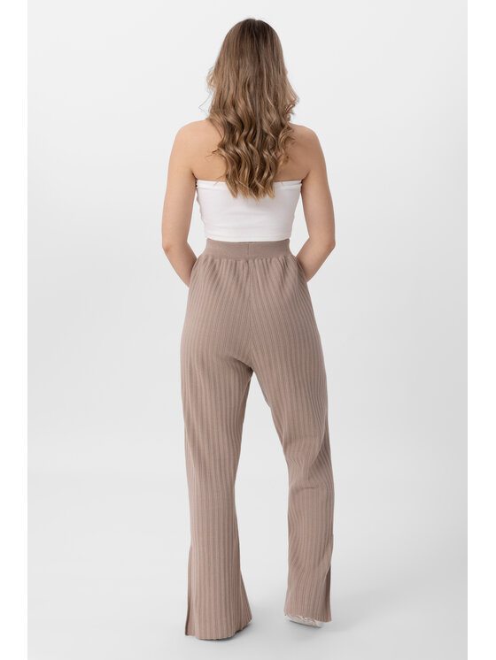 LAURELLA LAURELLA Kalhoty z materiálu 3UL002 Béžová Regular Fit