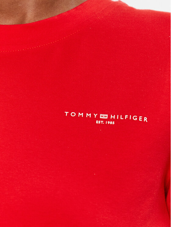 Tommy Hilfiger Tommy Hilfiger T-Shirt 1985 WW0WW37877 Rot Regular Fit