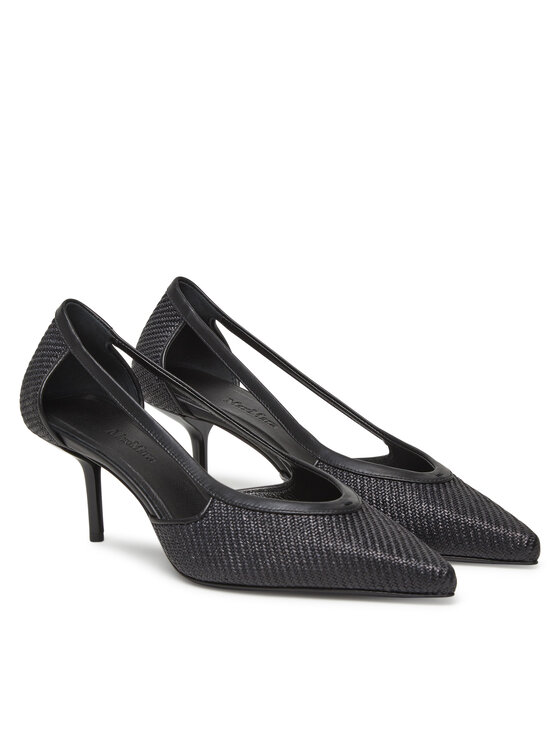 Max Mara Max Mara Magassarkú Strawpump 2514521312600 Fekete