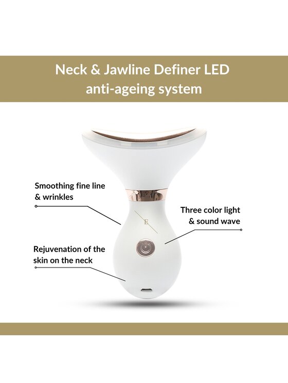 Erthskin London Erthskin London System przeciwstarzeniowy LED Neck & Jawline Definer (biały) Urządzenie do pielęgnacji