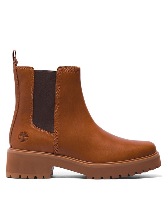 Timberland Timberland Členková obuv s elastickým prvkom Carnaby Cool Basic Chlsea TB0A41E6F131 Hnedá