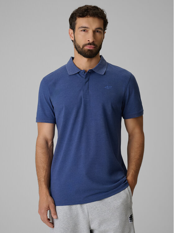 4F 4F Polo BASIC+ Granatowy Regular Fit