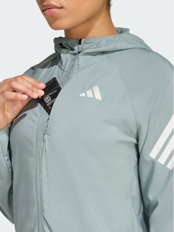 adidas adidas Kurtka do biegania 159449 Zielony Regular Fit