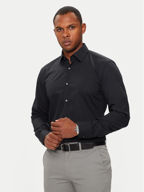 BOSS Boss Košeľa H-Hank-Kent-C1-214 50469345 Čierna Slim Fit