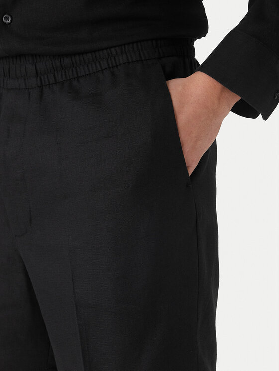 Calvin Klein Calvin Klein Szorty materiałowe LV04LF620G Czarny Straight Fit