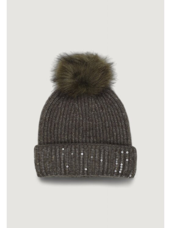 Pieces Pieces Berretto Pcjulietta Sequins Hood Bc Verde