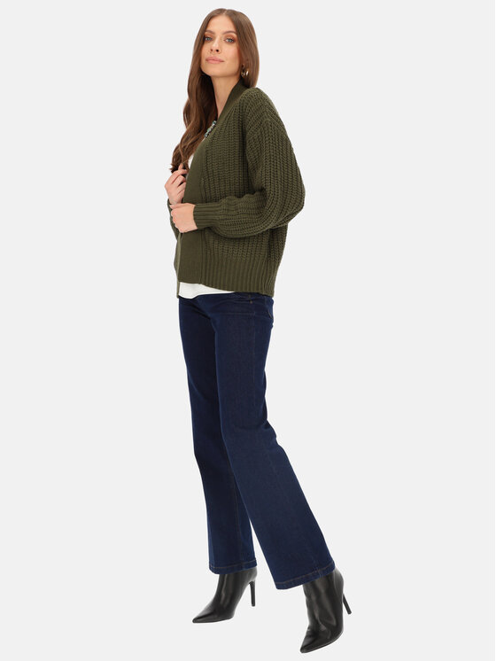 Potis & Verso Potis & Verso Kardigan Keri Zielony Regular Fit