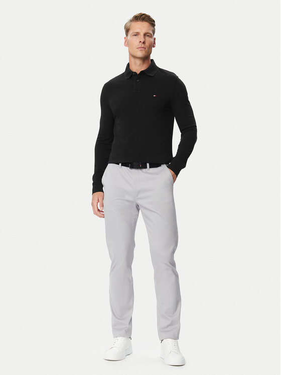 Tommy Hilfiger Tommy Hilfiger Polo särk 1985 MW0MW20183 Must Regular Fit