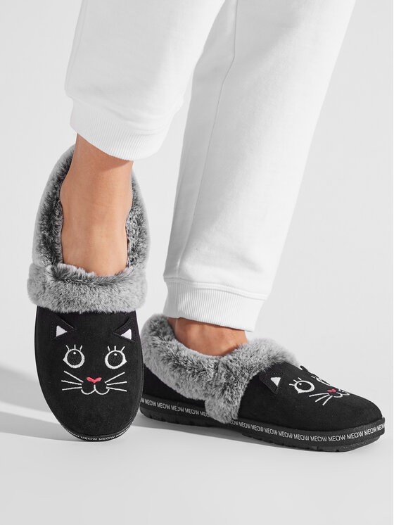 Skechers Skechers Bačkory Meow Pajamas 33355/BLK Černá