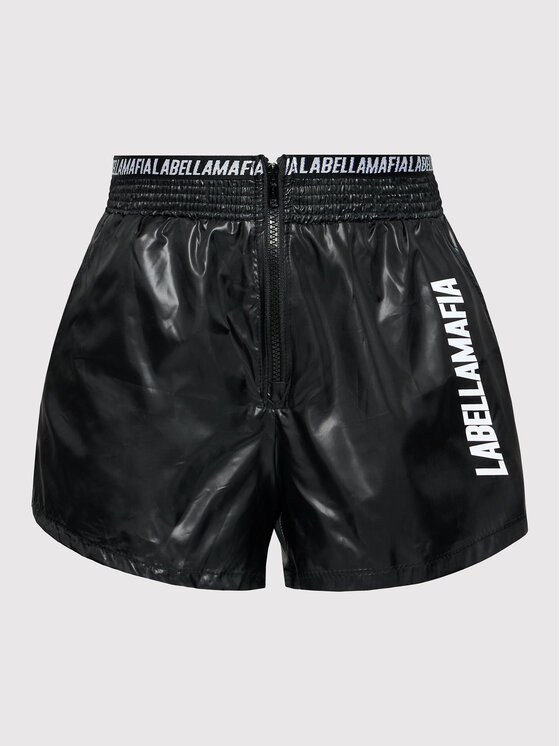 LaBellaMafia LaBellaMafia Szorty sportowe 21774 Czarny Regular Fit