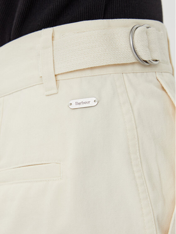 Barbour Barbour Šortky z materiálu Cecylie LST0019CR31 Écru Regular Fit