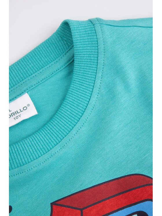 Coccodrillo Coccodrillo T-Shirt WC6143223VBA-013 Turkusowy Regular Fit