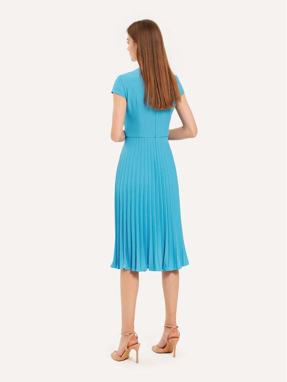 KMX KMX Sukienka koktajlowa 922600015 Niebieski Flare Fit