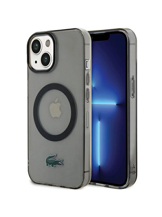 Etui na telefon Lacoste, Czarne, iPhone 14 Plus / 15 Plus
