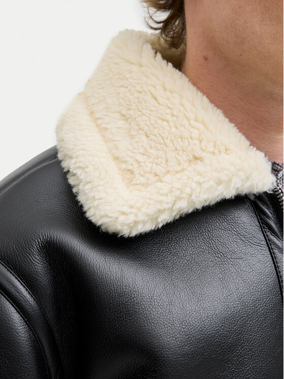 Jack & Jones Kurtka z imitacji skóry Liverpool 12282948 Czarny