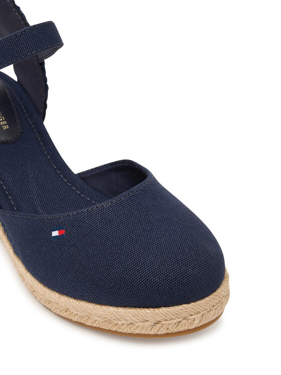 Tommy Hilfiger Tommy Hilfiger Espadrilės Mid Wedge Espad Closed Toe FW0FW09233 Tamsiai mėlyna