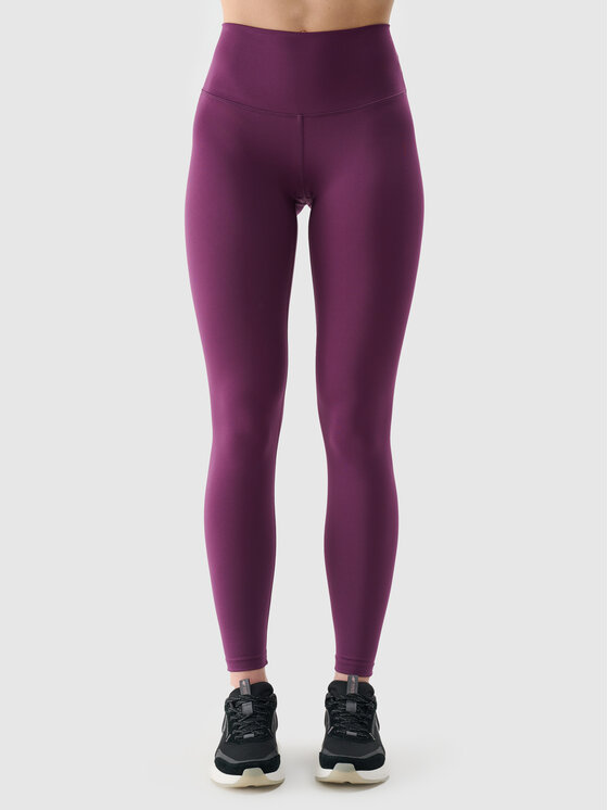 4F 4F Legginsy EMPOWERED BY NATURE Fioletowy Slim Fit