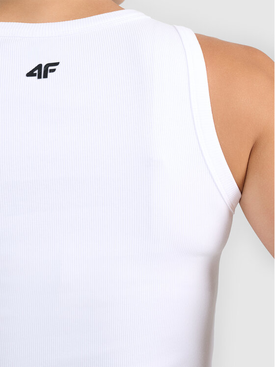 4F 4F T-Shirt 4FWMM00TSLEF299-10S Biały Active Fit