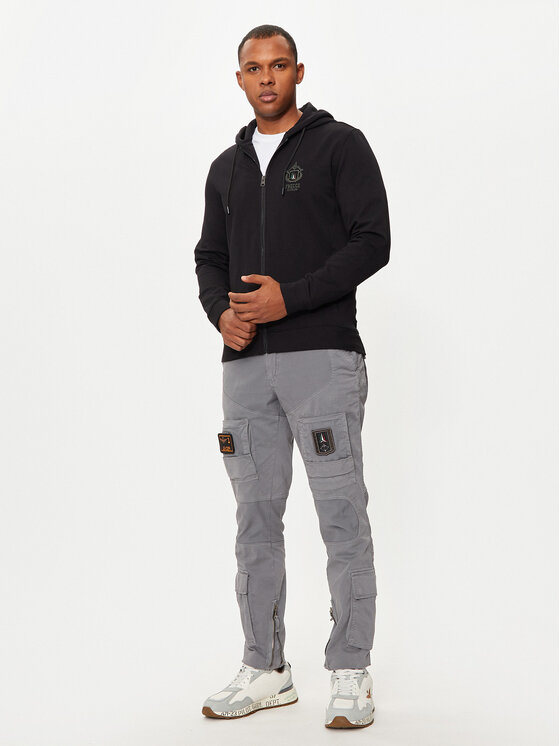 Aeronautica Militare Aeronautica Militare Sweatshirt 242FE1974F459 Schwarz Regular Fit