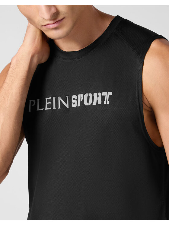 Plein Sport Plein Sport Tank top 22979 Czarny Regular Fit